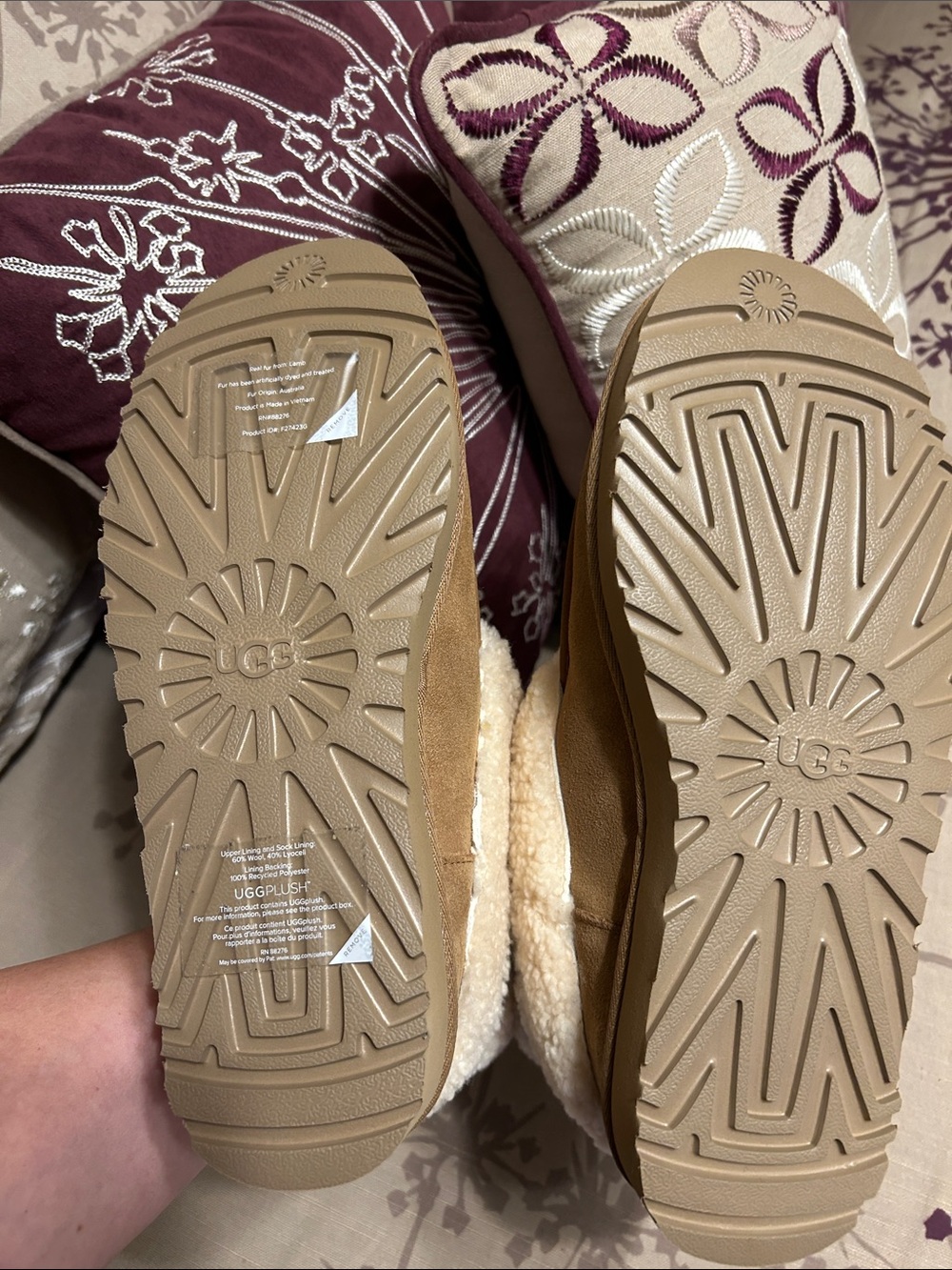 Chestnut W Mini Ugg Braid - Picture 7 of 11